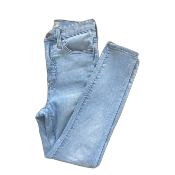Madewell Women's 11" High Rise Roadtripper Supersoft Skinny Jeans Light Wash 24P - Picture 1 of 7